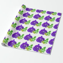 Lila Bloom Floral Geschenkwrap