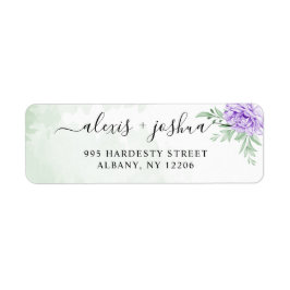 Lila Blooms Bouquet Wedding Rücksendeadresse