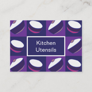 Lila Blue Cooking Bowl Kitchen Visitenkarte