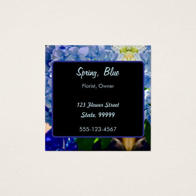 Lila Blue Hydrangeas Bouquets (Vorderseite)