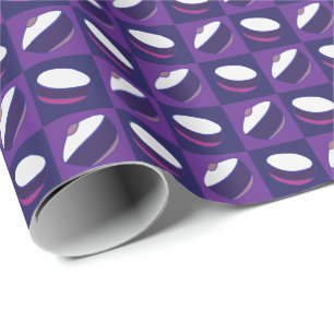 Lila Blue Kitchen Utensil Geschenkpapier