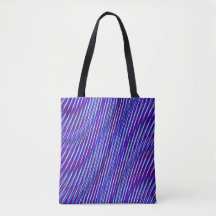 Lila & Blue Lines - Psychedelic, Trippy Stripes