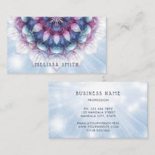 Lila Blue Mandala Visitenkarte