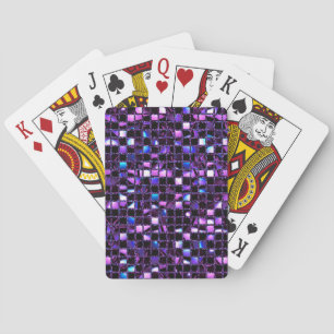 Lila-Blue-Multi-Sequin-Effekt Spielkarten