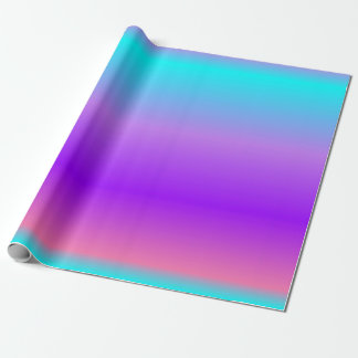 Lila Blue Ombre Geschenkpapier