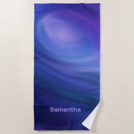 Lila Blue Ombre Gradient Strandtuch