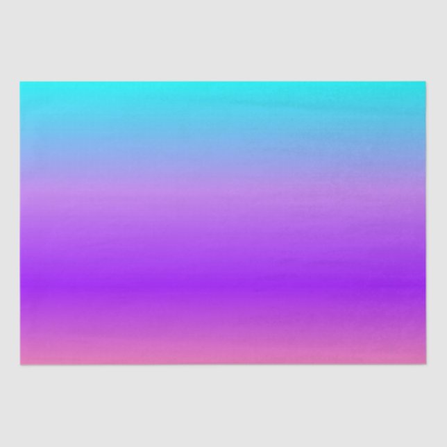 Lila Blue Ombre Seidenpapier (Vorderseite)