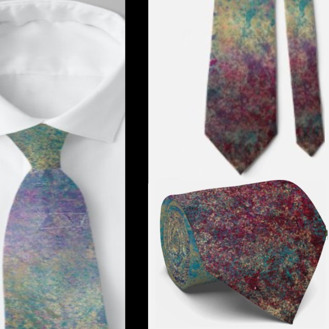 Lila Blue Peacock Abstrakt Neck Tie Necktie Krawatte (Von Creator hochgeladen)