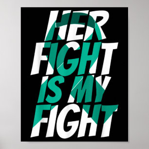Lila Blue Ribbon Shirt für ihre psychische Awa Poster