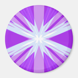 Lila Blue White Sternexplosion Star Festlich Magnet