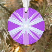 Lila Blue White Sternexplosion Star Festlich