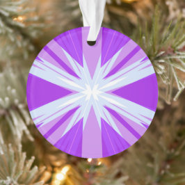Lila Blue White Sternexplosion Star Festlich Ornament