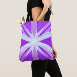 Lila Blue White Sternexplosion Star Festlich Tasche