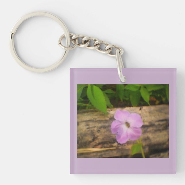 Lila blühend schlüsselanhänger (Vorderseite)