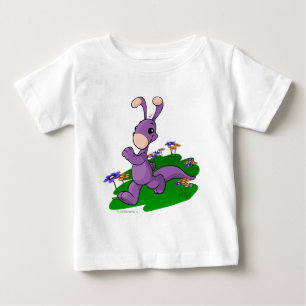 Lila Blumaroo, das durch Roo Insel marschiert Baby T-shirt