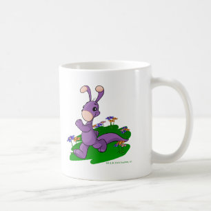 Lila Blumaroo, das durch Roo Insel marschiert Kaffeetasse