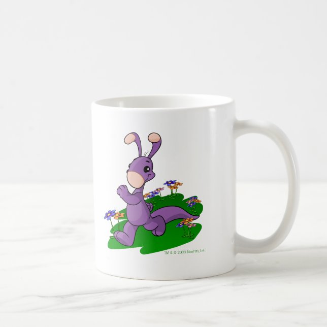 Lila Blumaroo, das durch Roo Insel marschiert Kaffeetasse (Rechts)