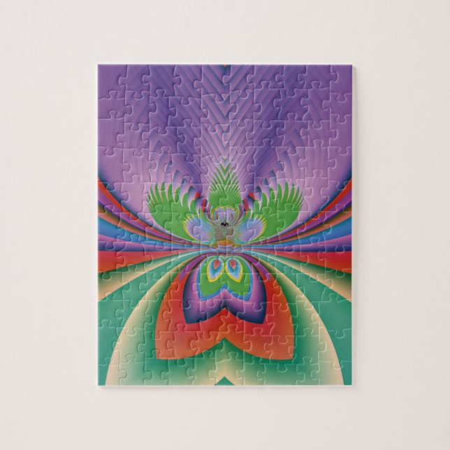 Lila Blume (Vertikal)