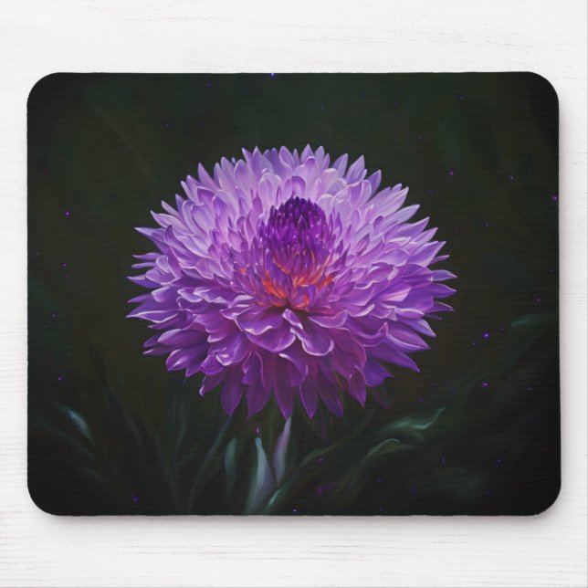 Lila Blume Art Mouse Pad Mousepad (Vorne)