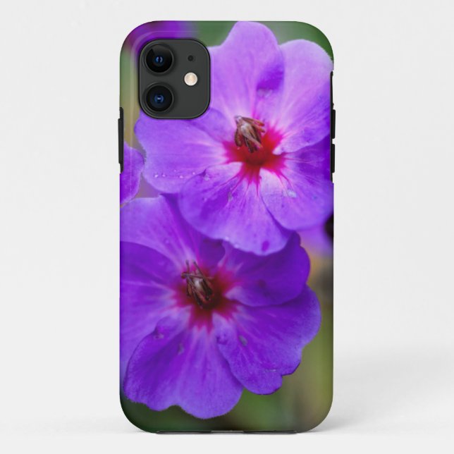 Lila Blume Case-Mate iPhone Hülle (Rückseite)
