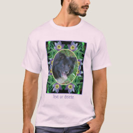 Lila Blume erstellen Ihr eigenes Foto T-Shirt