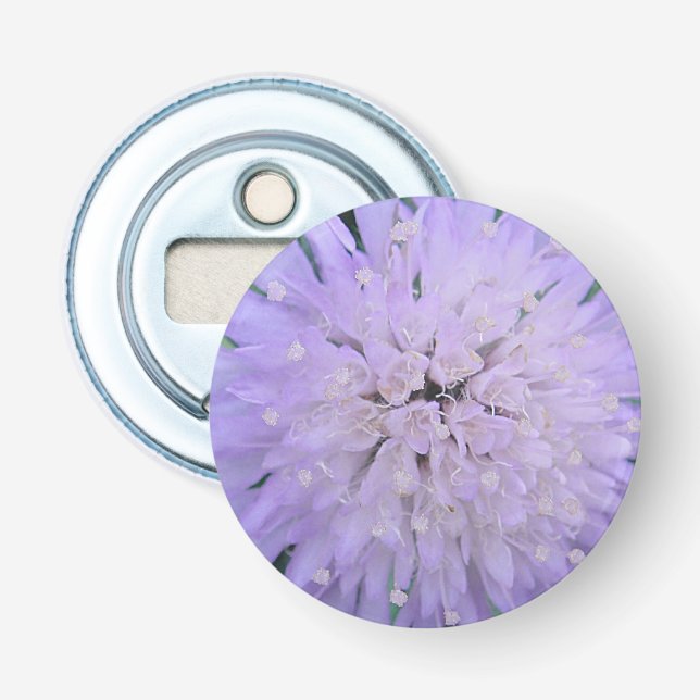 Lila Blume Flaschenöffner (Vorderseite)