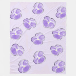 Lila Blume Fleece Blanket