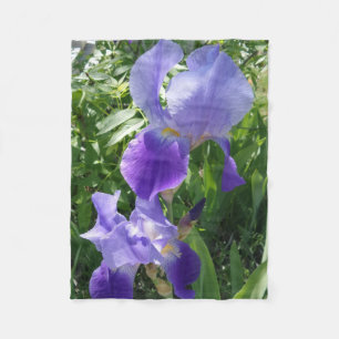 Lila Blume Fleece Blanket Klein