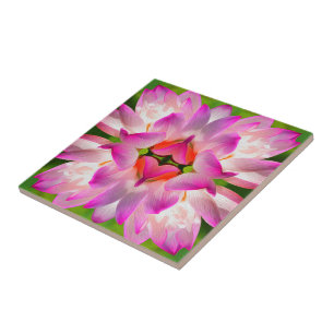 LILA BLUME - Fraktal Art - Fliese