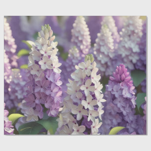 Lila Blume Geschenkpapier