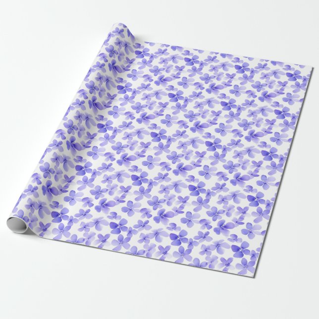 Lila Blume Geschenkpapier (Ungerollt)