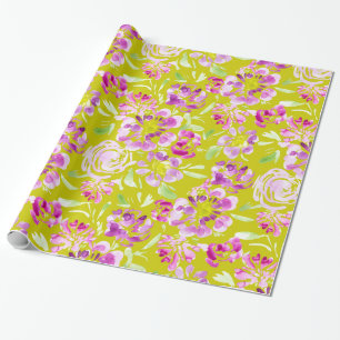 Lila Blume Geschenkpapier