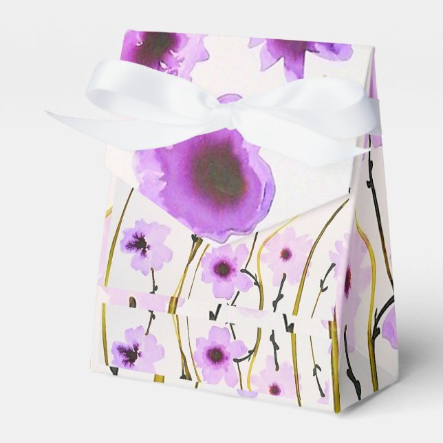 Lila Blume Geschenkschachtel (Vorderseite)