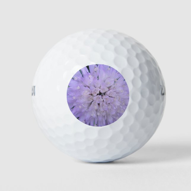 Lila Blume Golfball (Vorderseite)