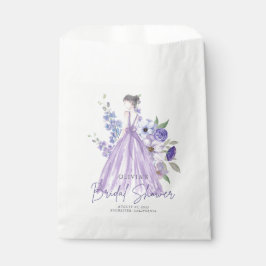Lila Blume Gown Brautparty Danke Geschenktütchen