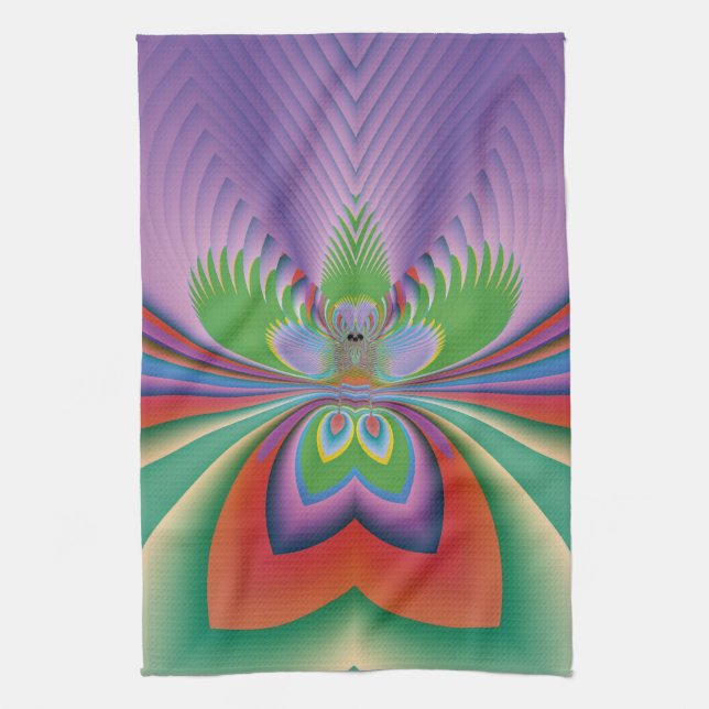 Lila Blume Handtuch (Vertikal)