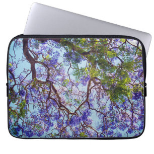 Lila Blume Jacaranda Tree Oil Art, Laptopschutzhülle