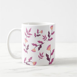 Lila Blume Kaffeetasse