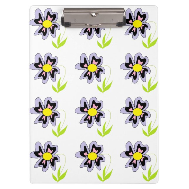 LILA BLUME KLEMMBRETT (Vorderseite)