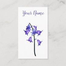 Lila Blume. Kontaktkarte