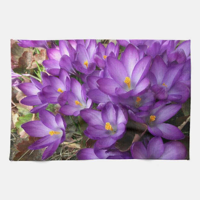 Lila Blume Küchentücher (Horizontal)