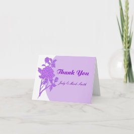 Lila Blume Kundenspezifische Dankkarten Dankeskarte