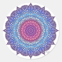 Lila Blume Leaf Mandala