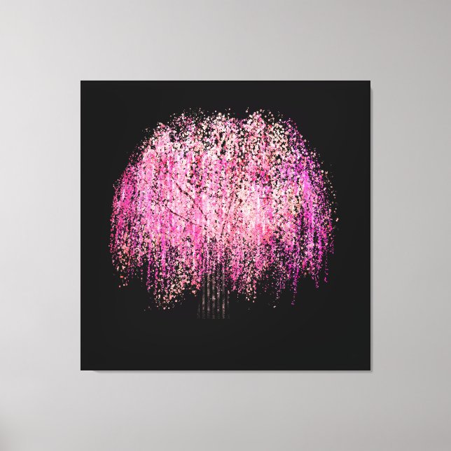 Lila Blume Leinwanddruck (Vorderseite)