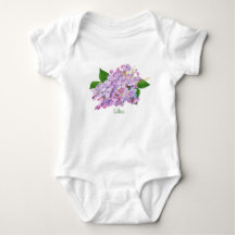 lila Blume lila Aquarell T - Shirt