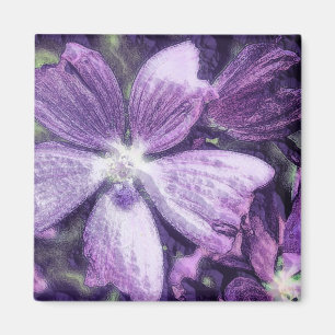 Lila Blume Magnet