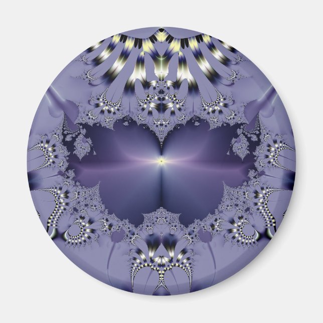 Lila Blume Magnet (Vorne)