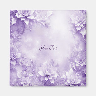 Lila Blume Magnet