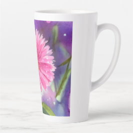 Lila Blume Milchtasse