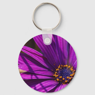 lila Blume mit Pollen-Anhänger Schlüsselanhänger